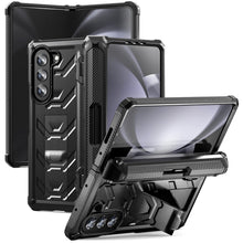 Lade das Bild in den Galerie-Viewer, Mecha Style Galaxy Z Fold5 Ccase with Invisible Bracket &amp; Pen Slot
