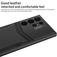 Load image into Gallery viewer, Samsung S24Ultra S24 Plus S24 Plain leather Protective Case
