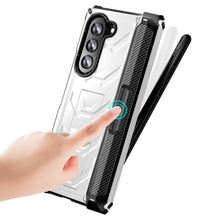 Lade das Bild in den Galerie-Viewer, Mecha Style Galaxy Z Fold5 Ccase with Invisible Bracket &amp; Pen Slot
