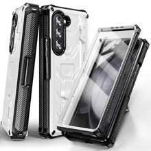 Lade das Bild in den Galerie-Viewer, Mecha Style Galaxy Z Fold5 Ccase with Invisible Bracket &amp; Pen Slot
