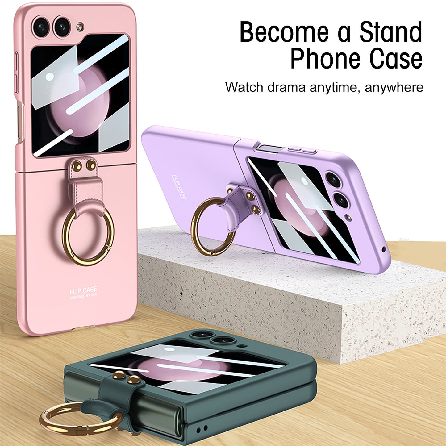 Ultra-thin Delicate Strap Samsung Flip5 Phone Case Bracket Case