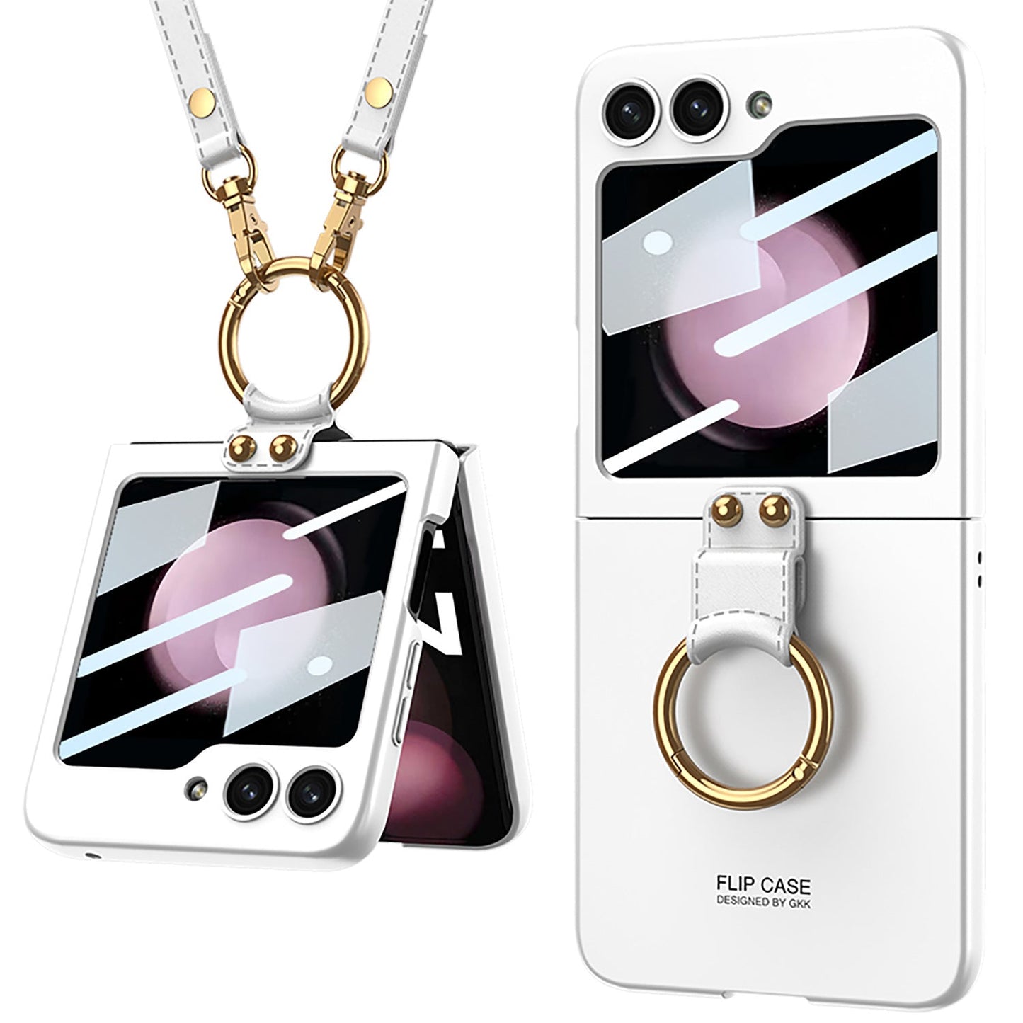 Ultra-thin Delicate Strap Samsung Flip5 Phone Case Bracket Case