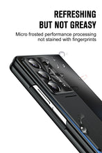 Cargar imagen en el visor de la galería, Ultra-thin Electroplated Galaxy Z Fold5 Case with Front Screen Protector Pen Slot Free Stylus &amp; Kick-stand

