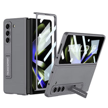 Load image into Gallery viewer, Leather Samsung Galaxy Z Fold5 Case With Film Kickstand
