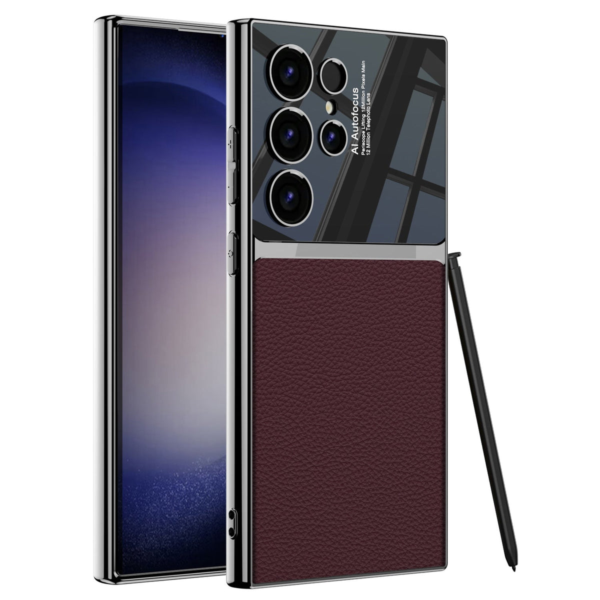 S24U Cross-Border Phone Case with Carbon Fiber Texture for S24 Ultra S24 Series