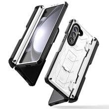 Carregar imagem no visualizador da galeria, Mecha Style Galaxy Z Fold5 Ccase with Invisible Bracket &amp; Pen Slot
