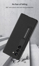 Carregar imagem no visualizador da galeria, Leather Samsung Galaxy Z Fold5 Case With Film Kickstand
