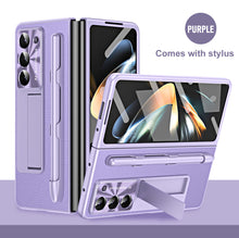Charger l&#39;image dans la galerie, Non-slip Galaxy Z Fold5 Case with Front Screen Protector &amp; Kick-Stand &amp; Pen Slot and Stylus
