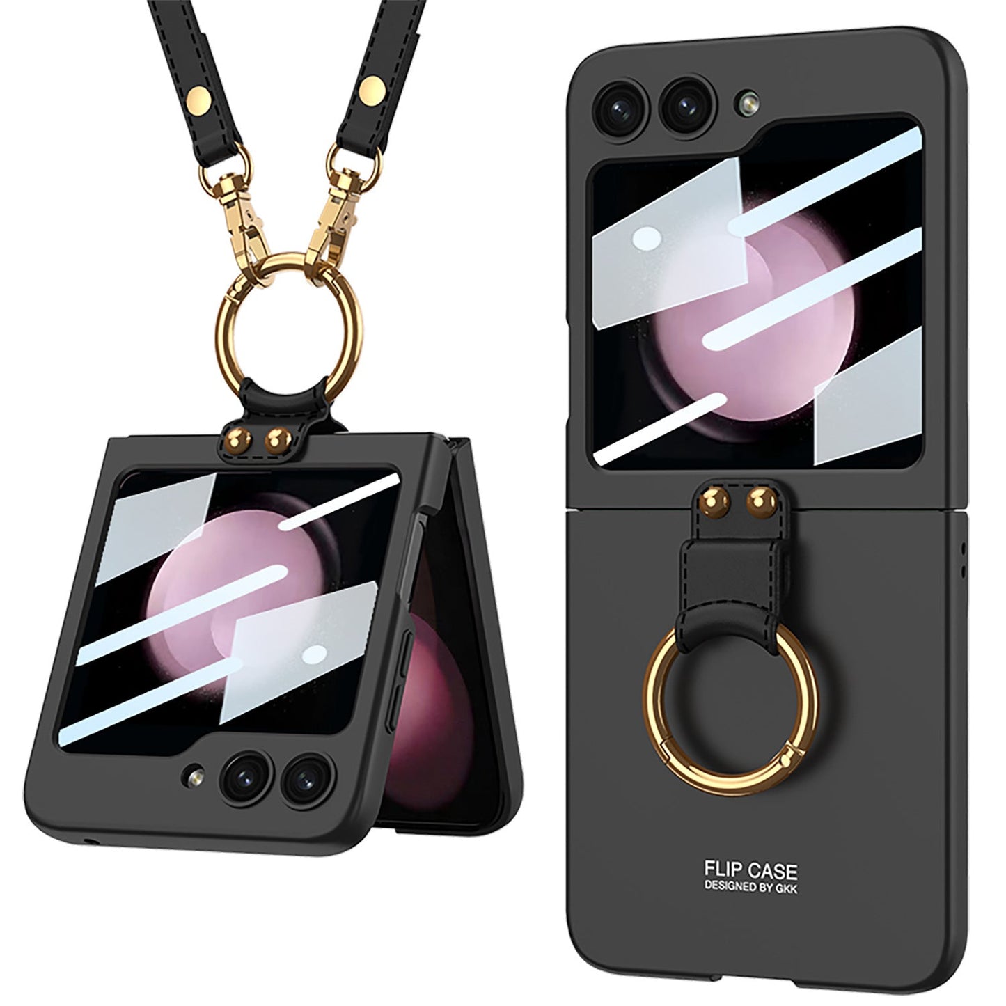 Ultra-thin Delicate Strap Samsung Flip5 Phone Case Bracket Case