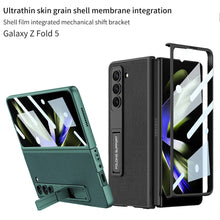 Load image into Gallery viewer, Leather Samsung Galaxy Z Fold5 Case With Film Kickstand
