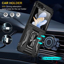 Lade das Bild in den Galerie-Viewer, Samsung Z Flip 5 Case Metal Ring Car Magnetic Bracket Protective Case
