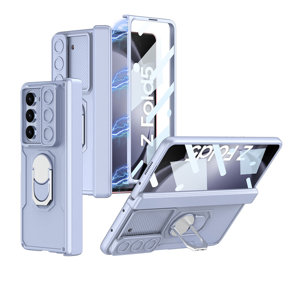 Samsung Z Fold5 Case With Folding Hinge Magnetic Bracket Armor Protective Case