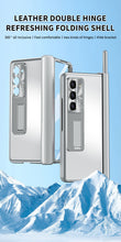 Carregar imagem no visualizador da galeria, Samsung Z Fold5/Fold4/Fold3 Aluminum Alloy Case With Hinge Protective case &amp; Pen Slot Free Stylus
