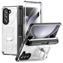 Lade das Bild in den Galerie-Viewer, Mecha Style Galaxy Z Fold5 Ccase with Invisible Bracket &amp; Pen Slot
