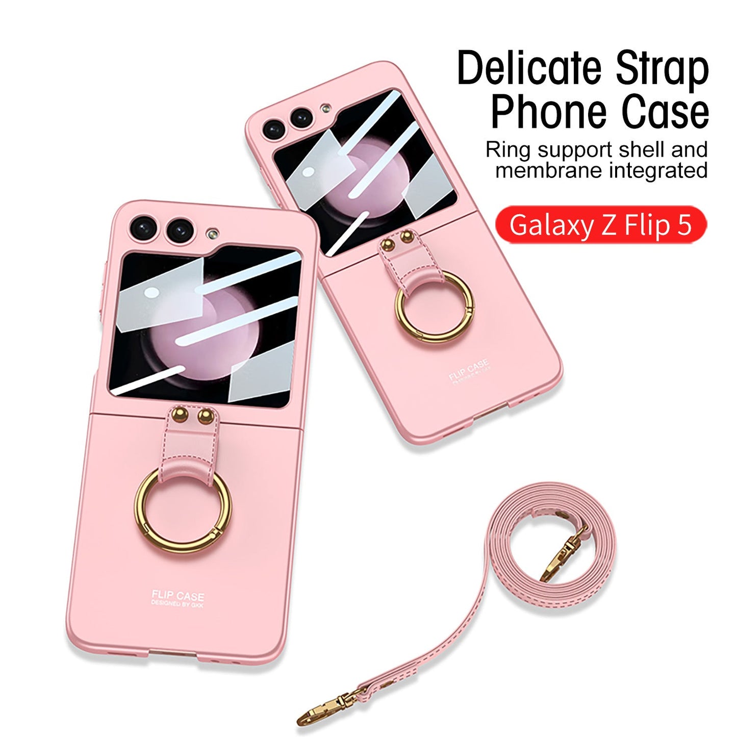 Ultra-thin Delicate Strap Samsung Flip5 Phone Case Bracket Case