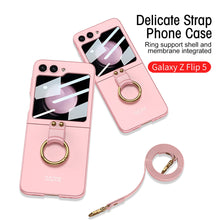Carregar imagem no visualizador da galeria, Ultra-thin Delicate Strap Samsung Flip5 Phone Case Bracket Case
