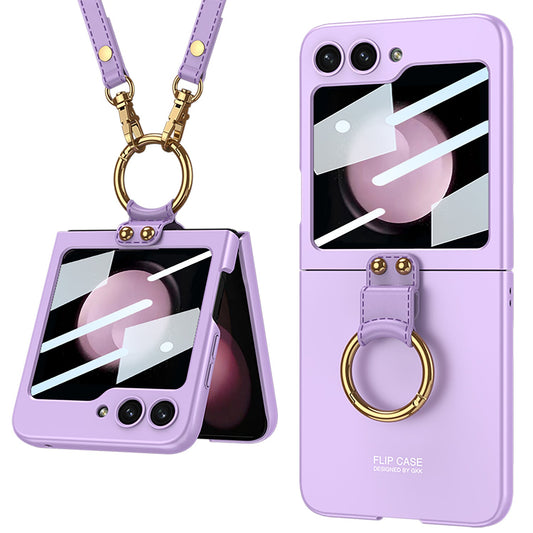 Ultra-thin Delicate Strap Samsung Flip5 Phone Case Bracket Case