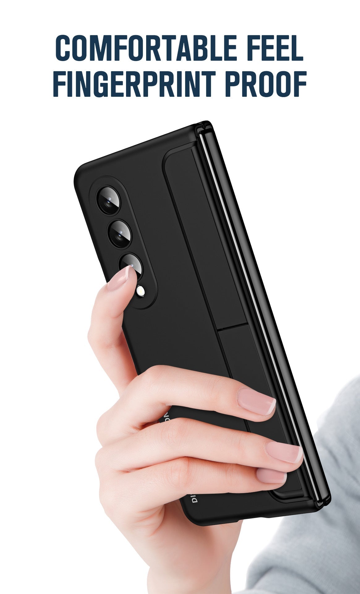 Samsung Galaxy Z Fold 5 Case with Tempered Glass Protector and Detachable Pen Slot