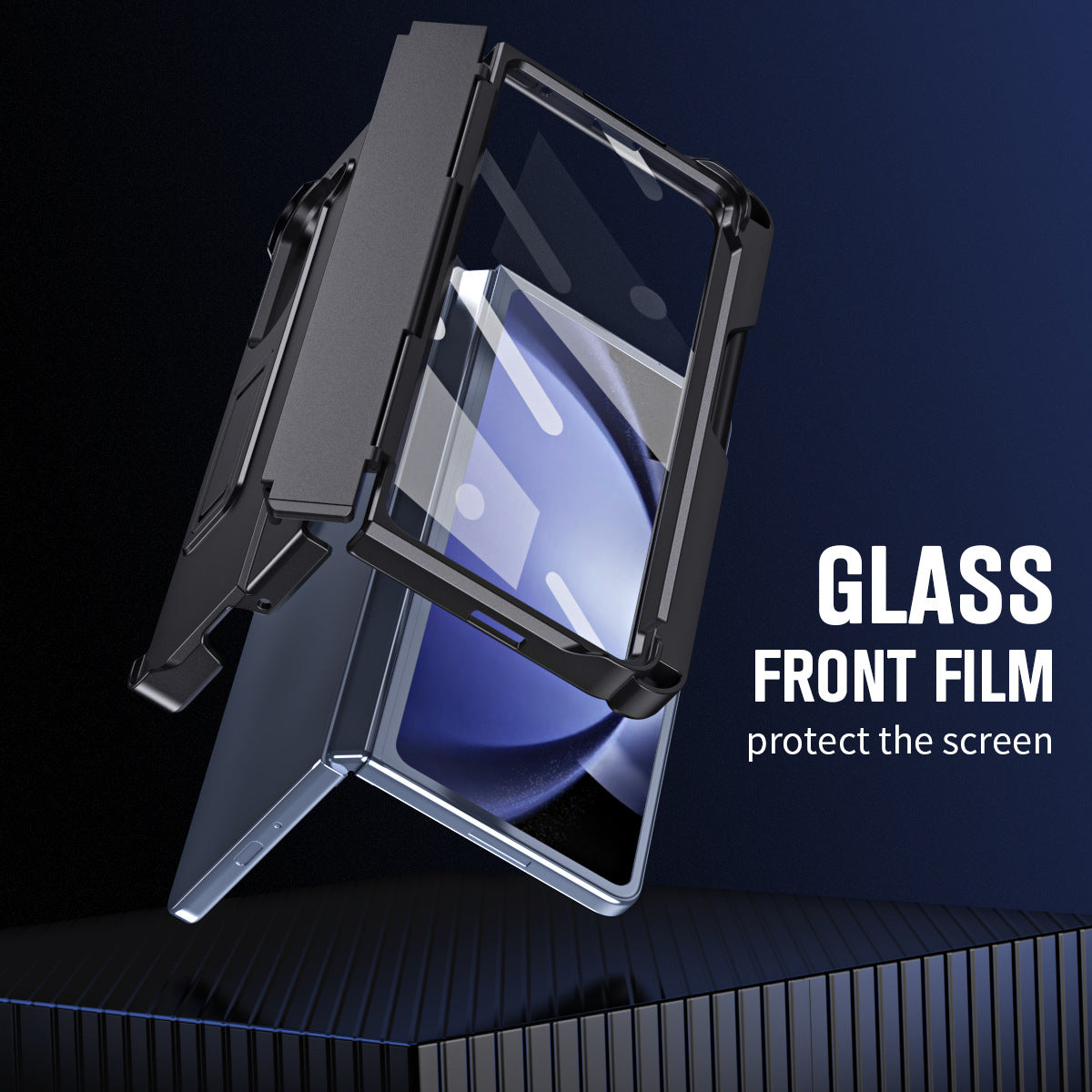 All-inclusive Galaxy Z Fold5 Case with Free Stylus & Front Film & Side Pen Slot