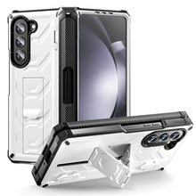 Lade das Bild in den Galerie-Viewer, Mecha Style Galaxy Z Fold5 Ccase with Invisible Bracket &amp; Pen Slot
