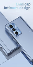 Cargar imagen en el visor de la galería, Electroplated Folding Case For Galaxy Z Fold5 With Double Hinge Protector and Free Stylus
