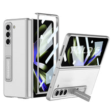 Load image into Gallery viewer, Leather Samsung Galaxy Z Fold5 Case With Film Kickstand
