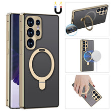 Load image into Gallery viewer, Samsung Galaxy S23 Ultra Case Magneto Metal Magnetic S22 Ultra Case with MagSafe Folding Kick-stand
