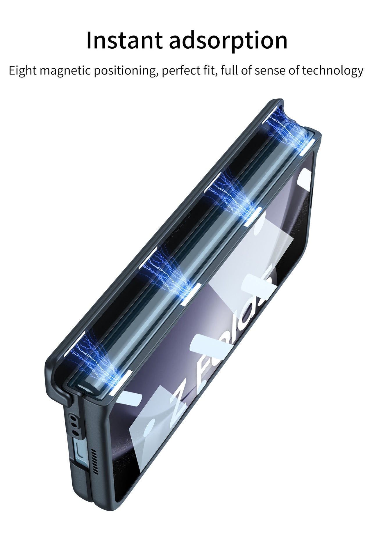 Samsung Z Fold5 Case With Folding Hinge Magnetic Bracket Armor Protective Case