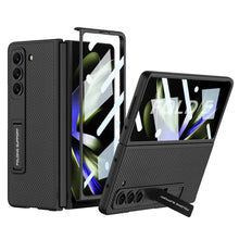 Cargar imagen en el visor de la galería, Leather Samsung Galaxy Z Fold5 Case With Film Kickstand
