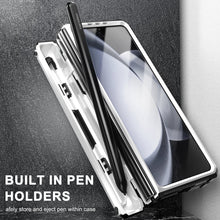 Carregar imagem no visualizador da galeria, Mecha Style Galaxy Z Fold5 Ccase with Invisible Bracket &amp; Pen Slot
