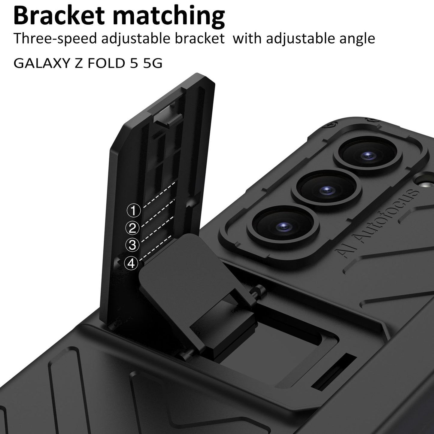 Samsung Galaxy Z Fold5 Magnetic Full Cover Armored Slide S Pen Case