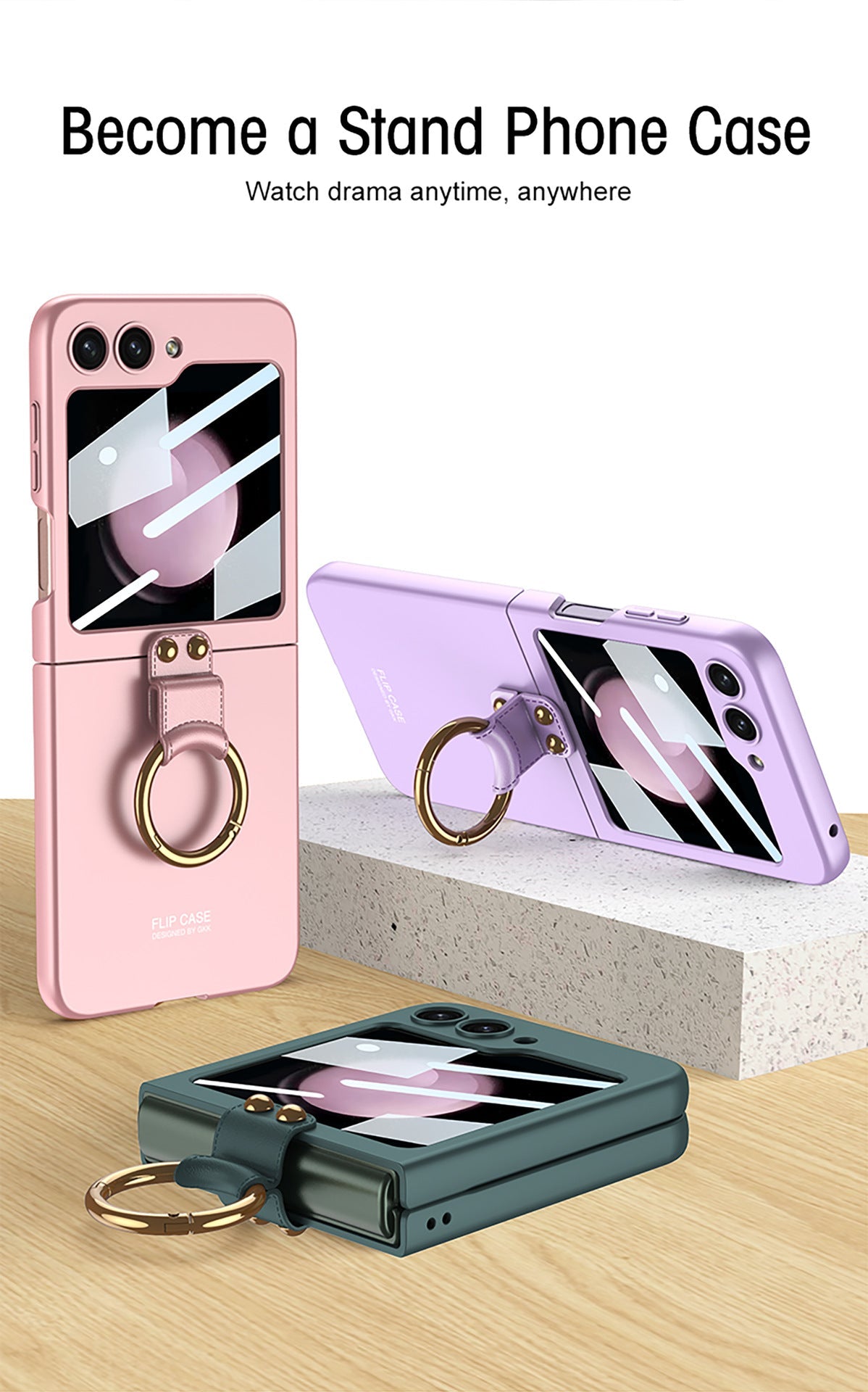 Ultra-thin Delicate Strap Samsung Flip5 Phone Case Bracket Case