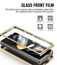 Carregar imagem no visualizador da galeria, Non-slip Galaxy Z Fold5 Case with Front Screen Protector &amp; Kick-Stand &amp; Pen Slot and Stylus
