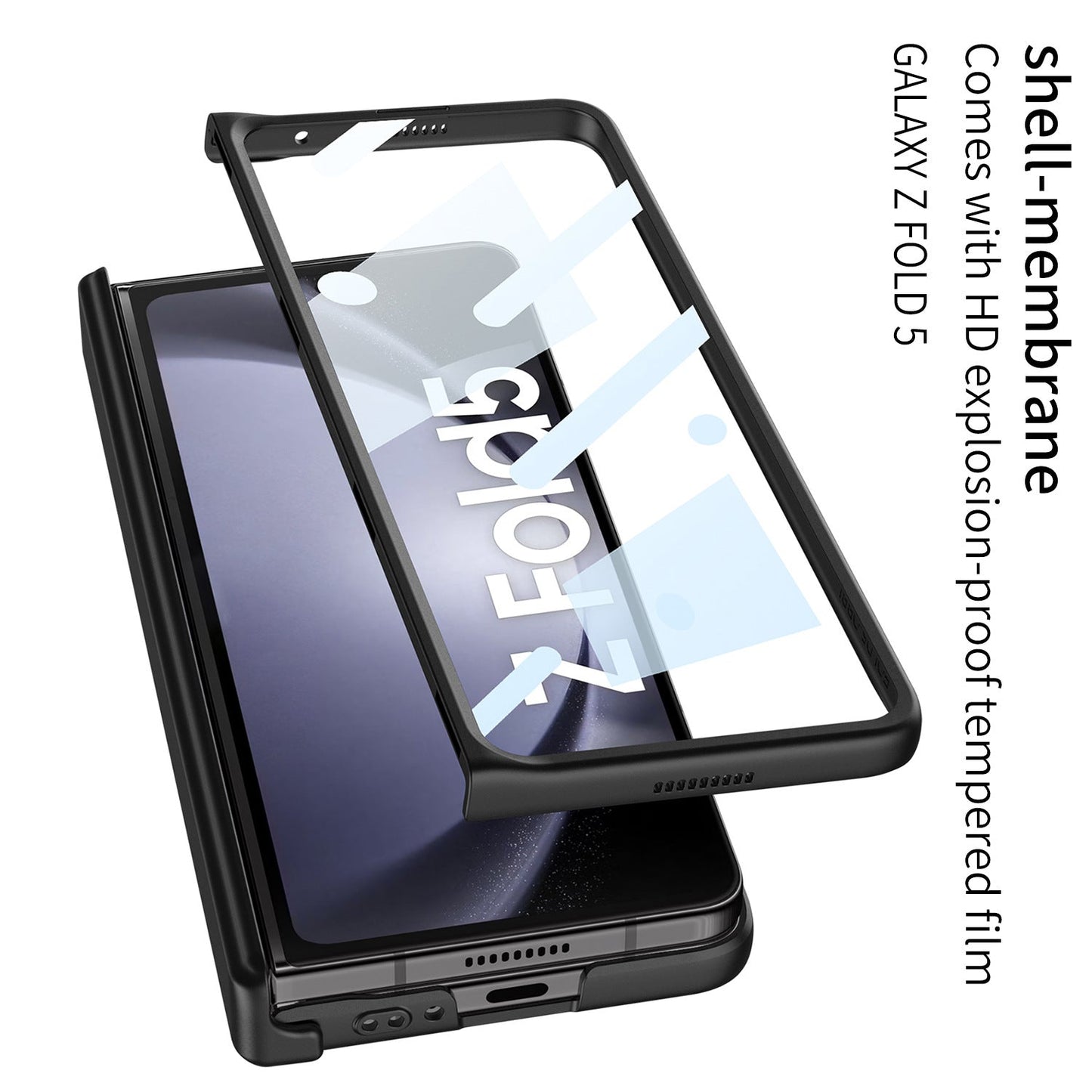 Samsung Z Fold5 Case With Folding Hinge Magnetic Bracket Armor Protective Case