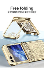 Carregar imagem no visualizador da galeria, Luxury Electroplated Samsung Flip5 5G Case All-inclusive Drop-proof Protective Case
