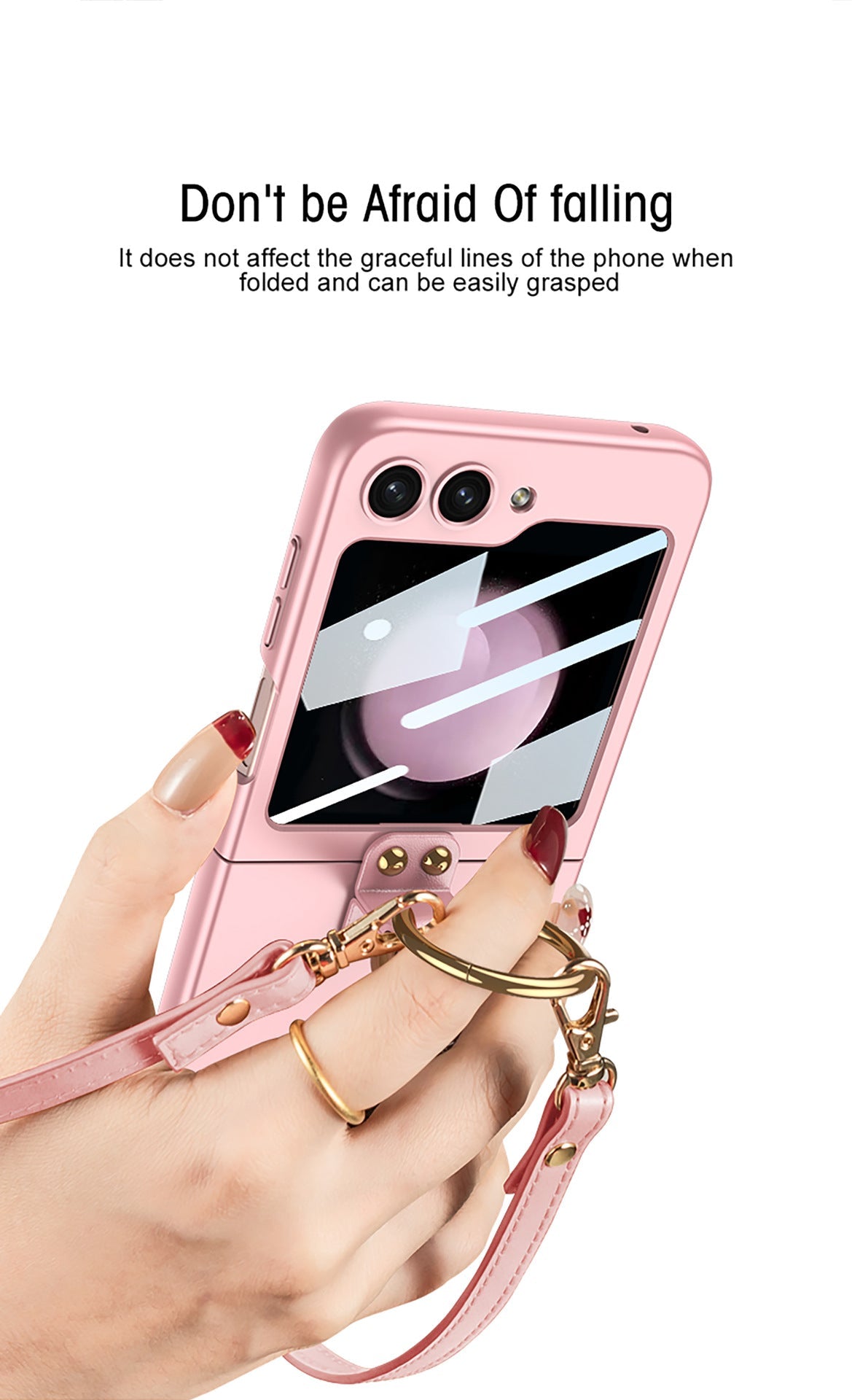 Ultra-thin Delicate Strap Samsung Flip5 Phone Case Bracket Case