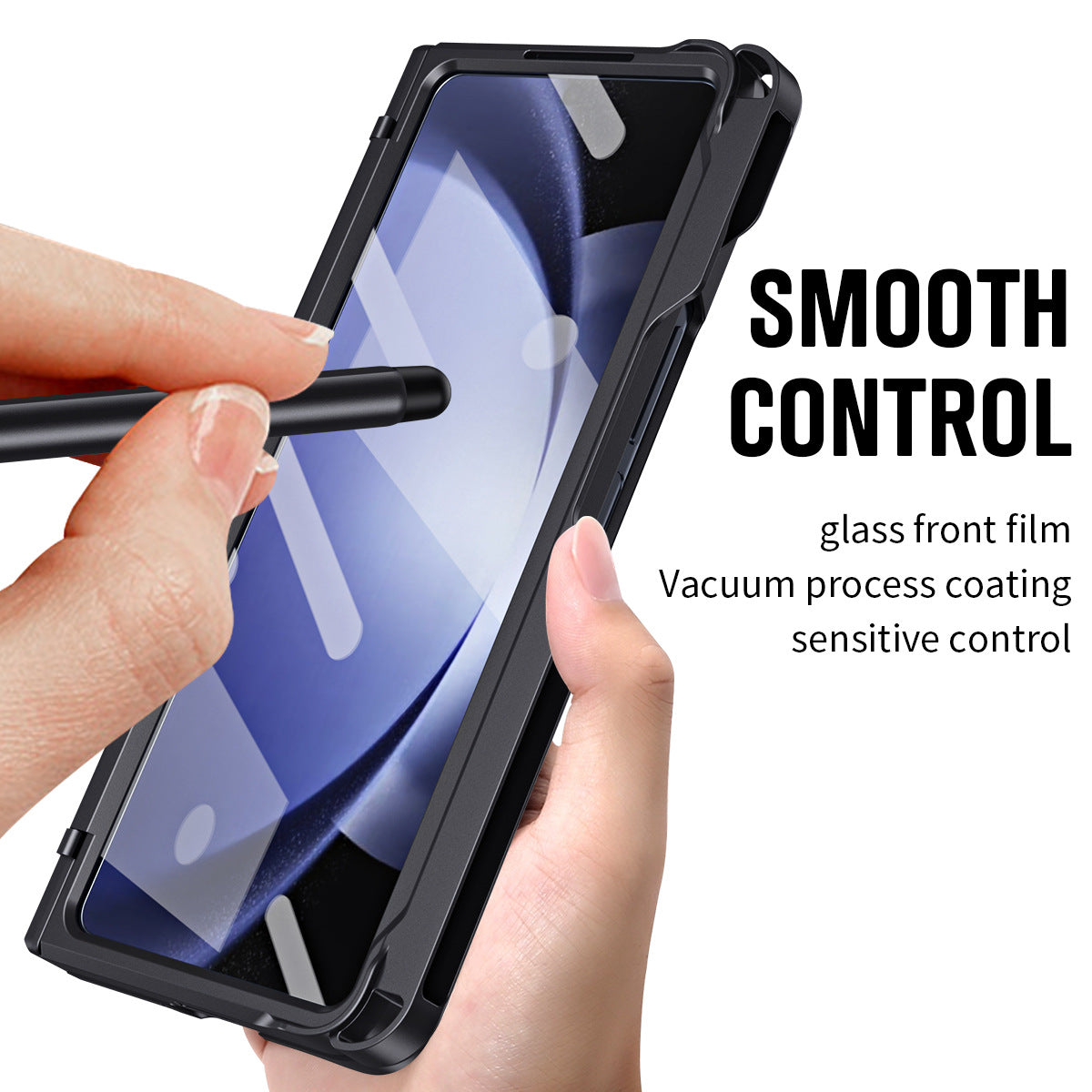 All-inclusive Galaxy Z Fold5 Case with Free Stylus & Front Film & Side Pen Slot