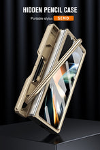 Cargar imagen en el visor de la galería, Ultra Strong Drop Prevention Case For Samsung Galaxy Z Fold5 With Bracket and Front Film Free Stylus
