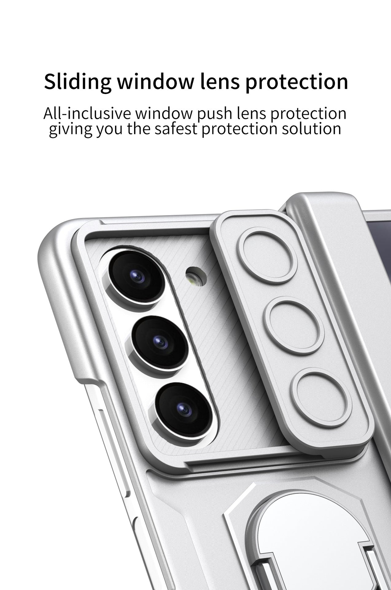 Samsung Z Fold5 Case With Folding Hinge Magnetic Bracket Armor Protective Case