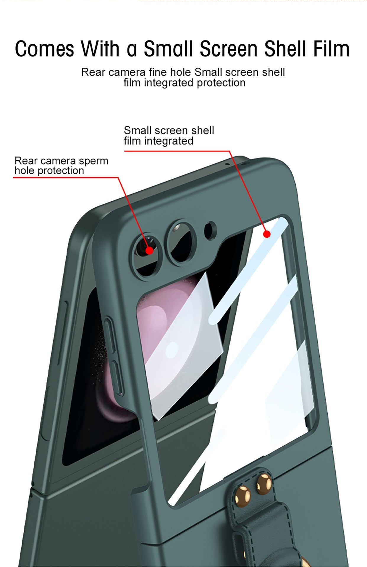 Ultra-thin Delicate Strap Samsung Flip5 Phone Case Bracket Case