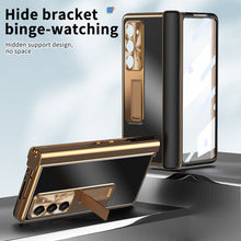 Cargar imagen en el visor de la galería, Samsung Z Fold5/Fold4/Fold3 Aluminum Alloy Case With Hinge Protective case &amp; Pen Slot Free Stylus
