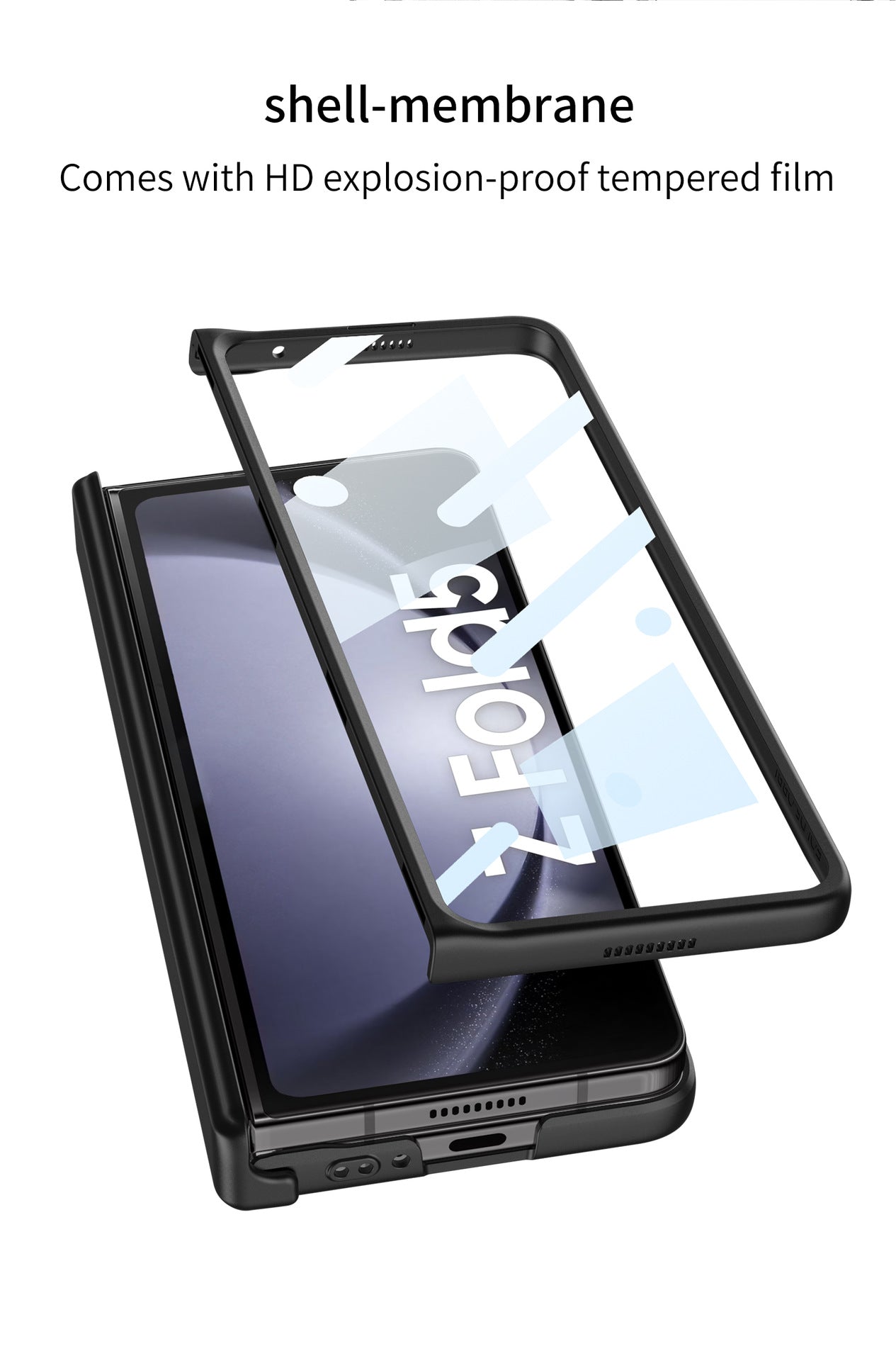 Samsung Z Fold5 Case With Folding Hinge Magnetic Bracket Armor Protective Case