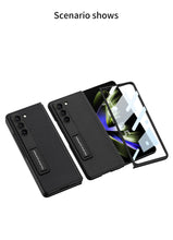 Load image into Gallery viewer, Leather Samsung Galaxy Z Fold5 Case With Film Kickstand
