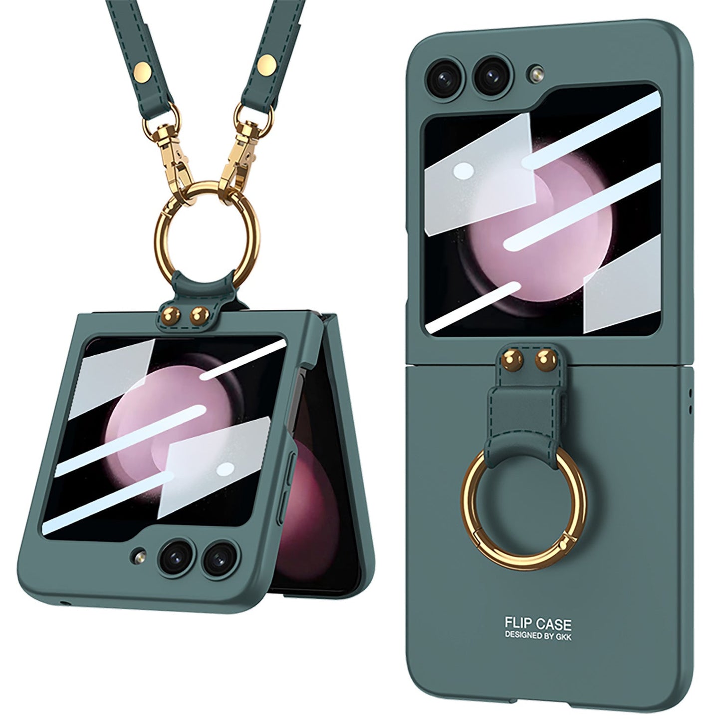 Ultra-thin Delicate Strap Samsung Flip5 Phone Case Bracket Case