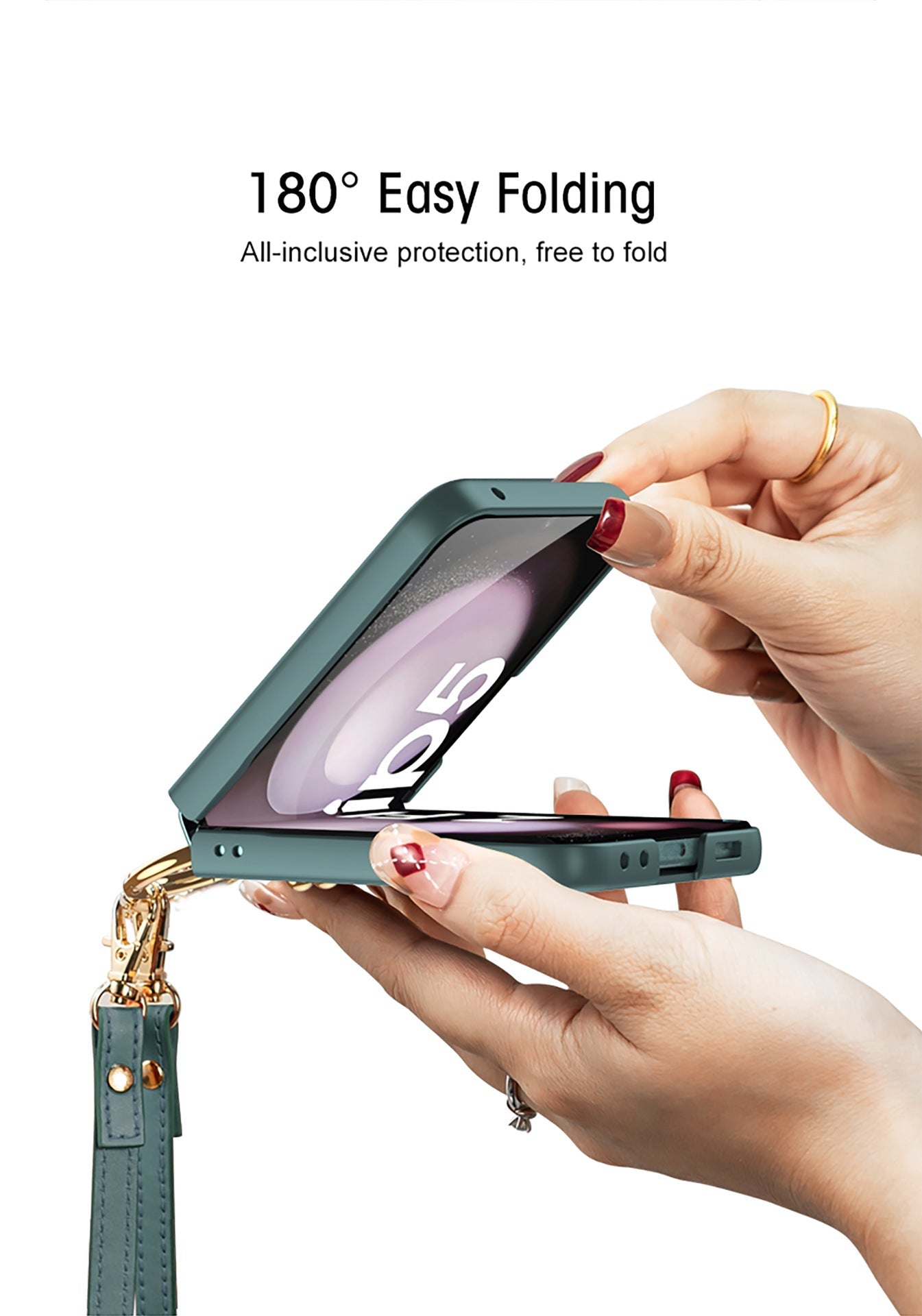 Ultra-thin Delicate Strap Samsung Flip5 Phone Case Bracket Case