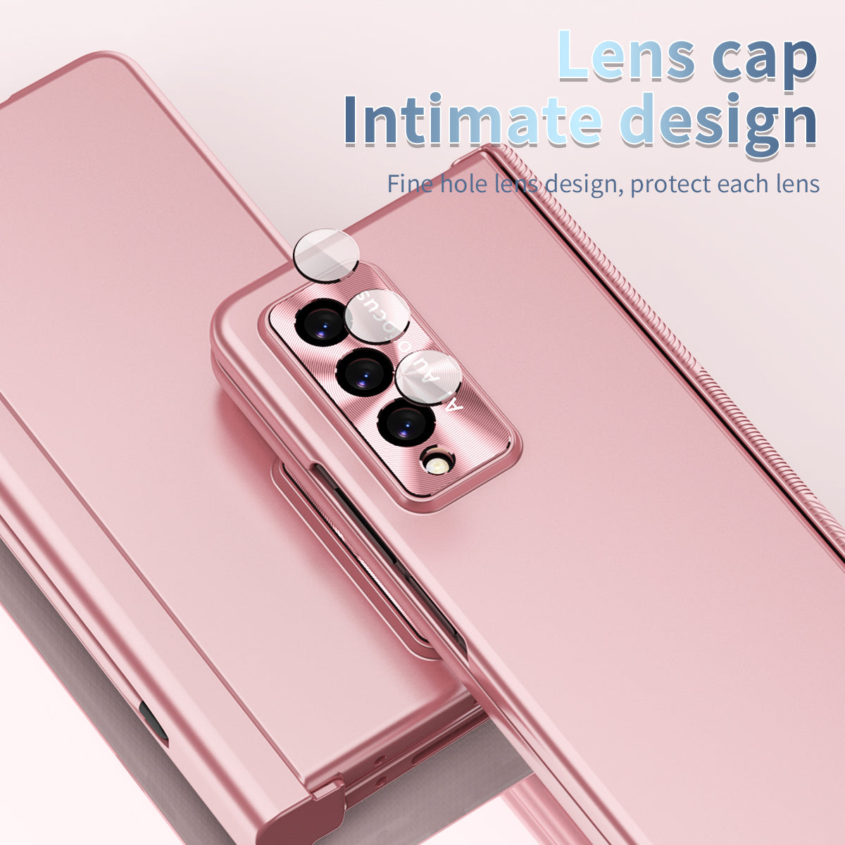 Pen Holder Luxury Full Protection Case for Samsung Galaxy Z Fold4 5G Fold3 with Tempered Glass Film