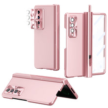 Load image into Gallery viewer, Electroplated Samsung Galaxy Z Fold4 5G Case  with Tempered Glass Film and Stylus
