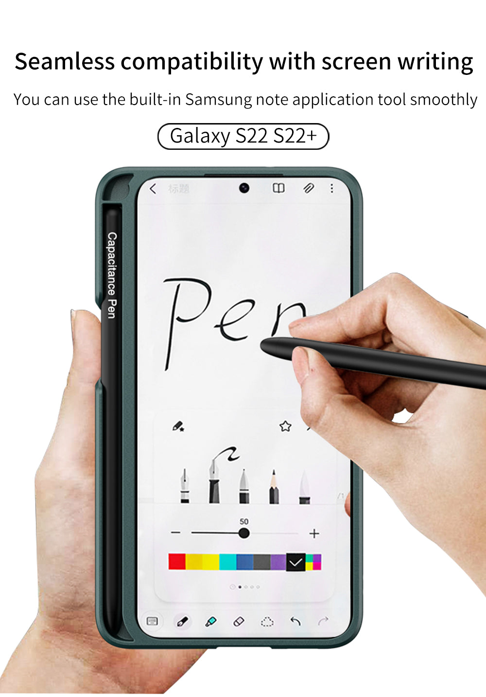 Samsung Galaxy S22 Plus Ultra Case Ultra-Thin Anti-knock With Pen Soft Cover For Galaxy S22 Plus Ultra 5G