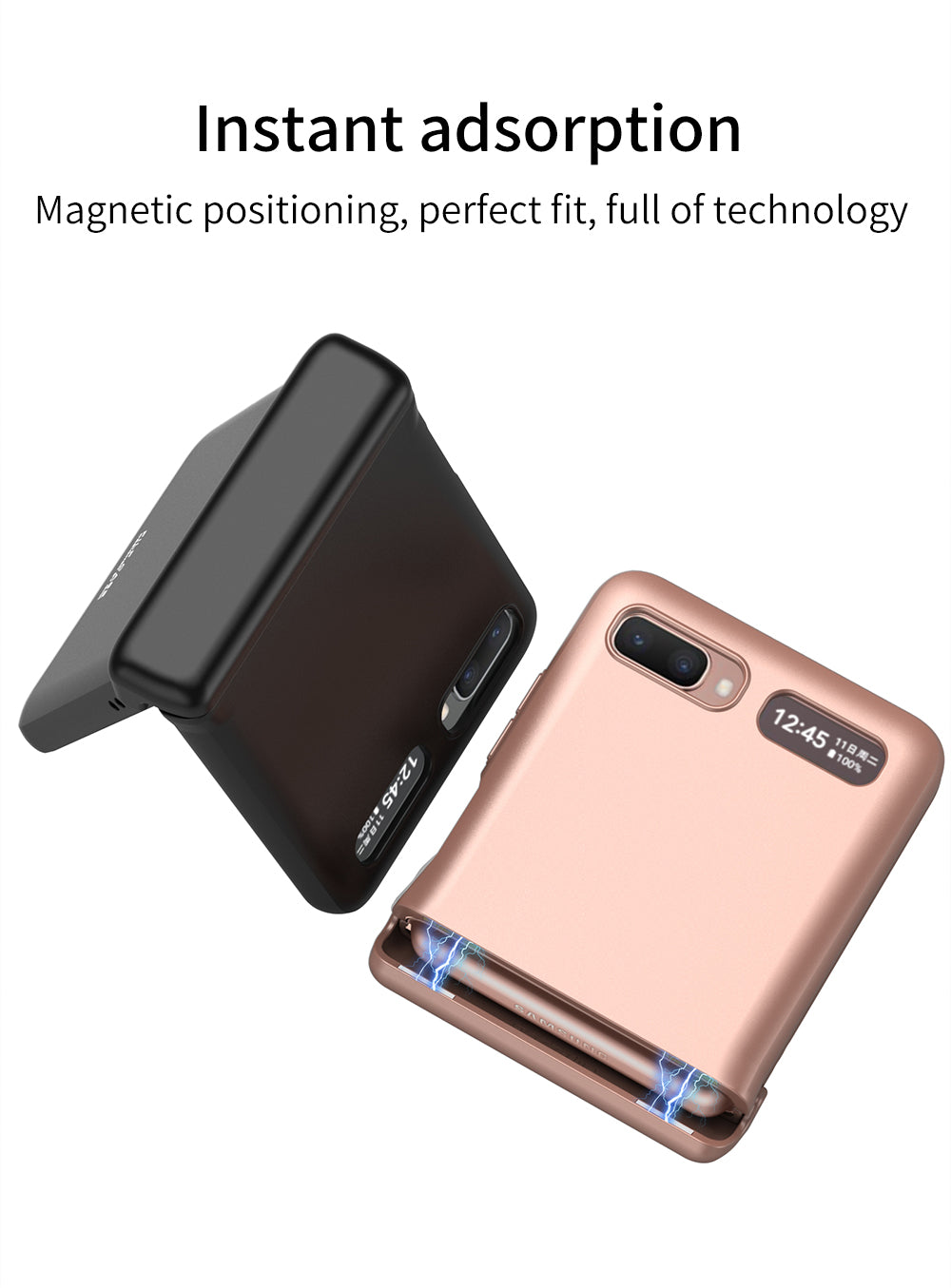 Magnetic Full Protection Case For Samsung Galaxy Z Fold 2 Flip 3 5G Hard Plastic Phone Cover For Samsung z Fold3 Flip3 Case