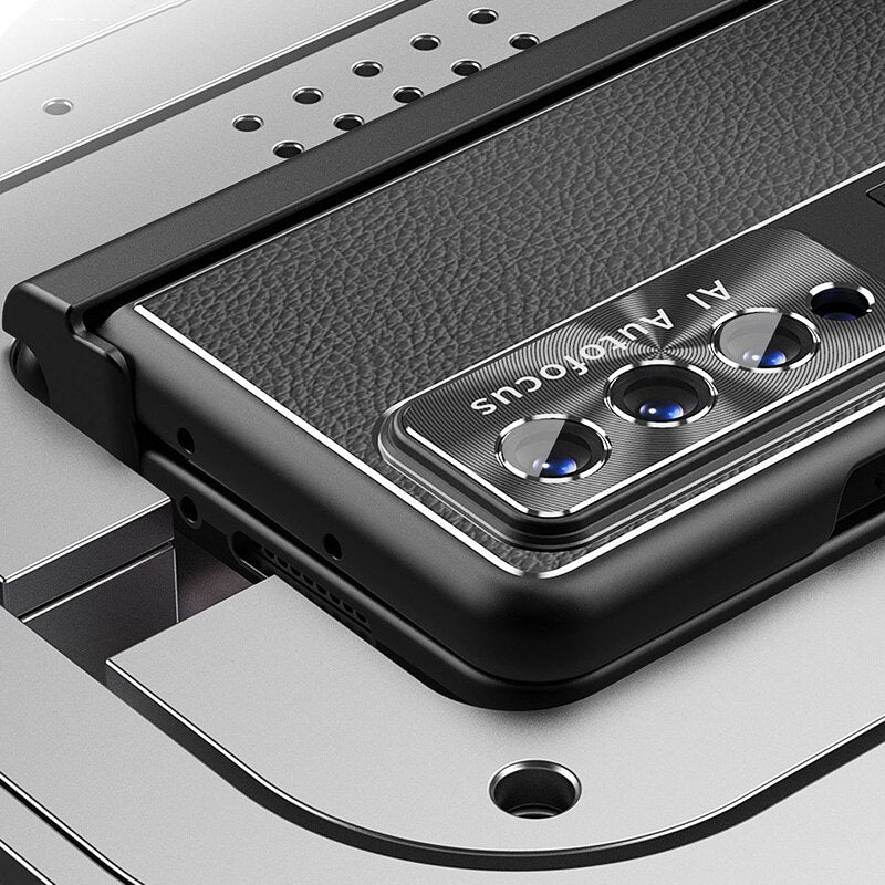 Samsung Galaxy Z Fold4  5G Aluminum Alloy Case Magnetic Hinge With Stylus